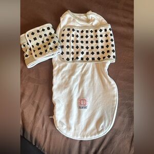 Nanit breath White Baby Swaddle with addition band